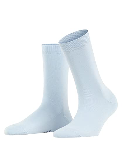 FALKE Kobiety Skarpety Family W SO Zrównoważona Bawełna jednokolorowe 1 Para, Niebieski (Light Blue 6594), 39-42