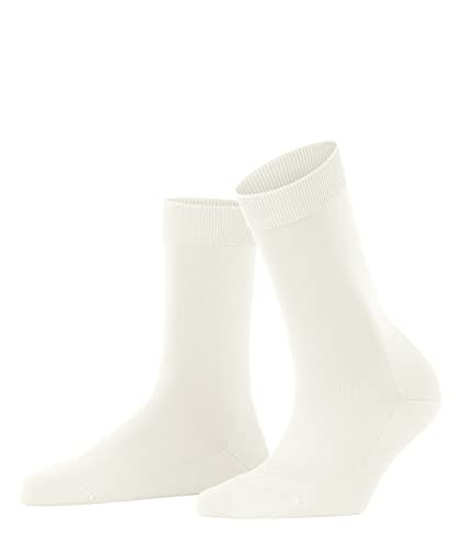 FALKE Kobiety Skarpety ClimaWool W SO Lyocell Trwała Bawełna Wełna jednokolorowe 1 Para, Biały (Off-White 2040), 39-40