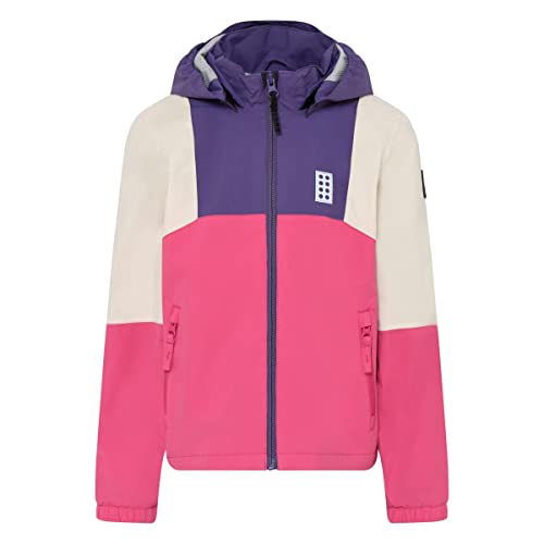 LEGO Unisex Regenjacke 8.000 Wassersäule w pełni klejona Atmungsaktiv Winddicht LWJochy 200 kurtka przeciwdeszczowa, 622 ciemnofioletowy, 146