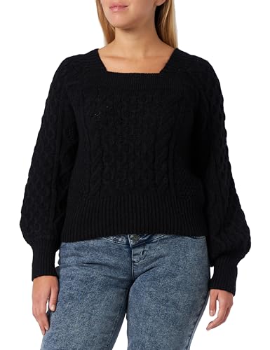 NALLY Damski sweter z dzianiny 11025483-NA02, czarny, XS/S, czarny, XS-S