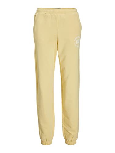JACK & JONES Damskie spodnie dresowe Jjxx Jxbianca Hw Relaxed Vint Sweatpants Sn do biegania, Sunlight/Print:denim Studio, M