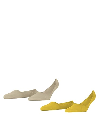 Burlington Everyday 2-pak damskich stopek z systemem antypoślizgowym, Żółty (Yellow 1140), 36 EU