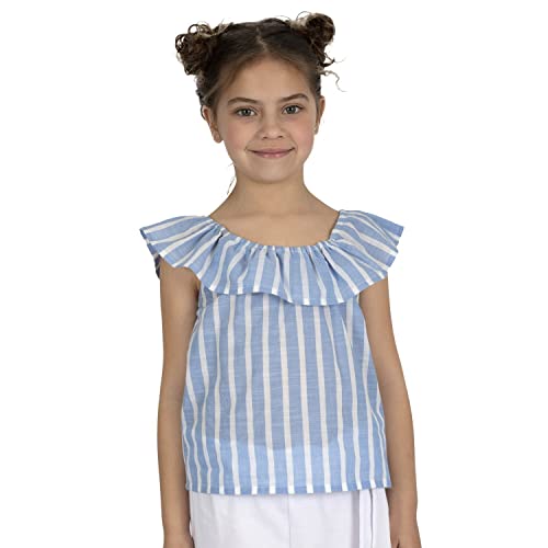 Top Top Batoldo Koszula damska Dziewczyny i Dziewczyny, Lista, 3-4 anni