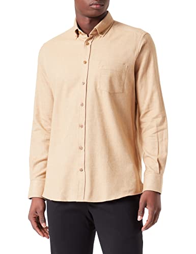 Daniel Hechter Męska koszula B.d. Casual Rf, curry, S