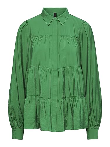 YAS Damska bluzka Yaspala Ls Shirt S. Noos, zielony (Fern Green), XS