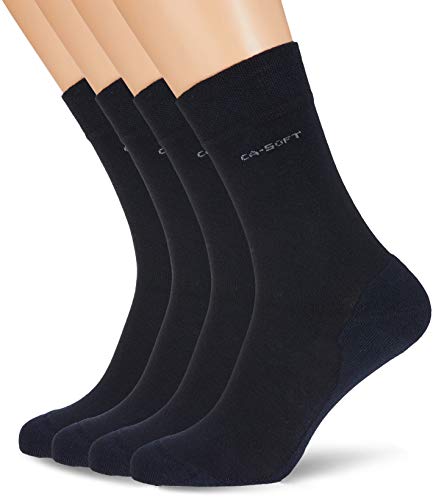 Camano Skarpety męskie (4 sztuki), niebieski (Navy 0004), 35-38 EU