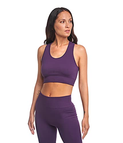 Heart And Soul Damski biustonosz sportowy Kaia-One Block Sporttop Training - Dark Purple, M/L