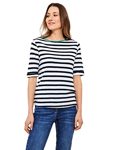Cecil Damska koszulka lniana, Deep Blue, XS