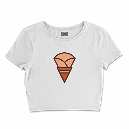 Bona Basics, Koszulka damska z nadrukiem cyfrowym,%100 bawełna, biała, casualowa, topy damskie, rozmiar: S, biały, S Krótki