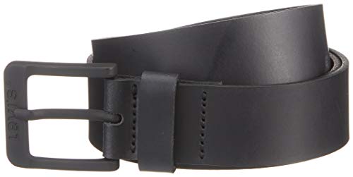 Levi's Męski pasek metalowy bez metalu, Czarny (zwykły czarny 59), 90 cm
