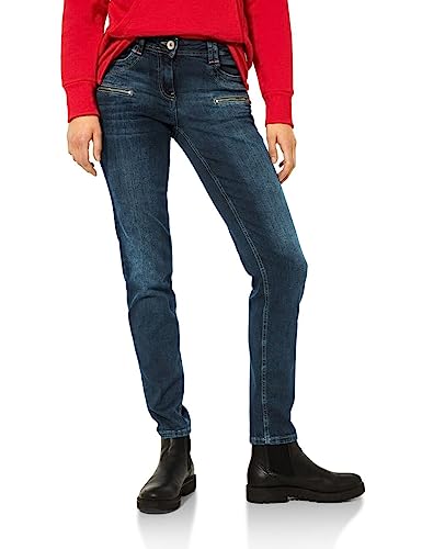 Cecil Damskie spodnie jeansowe B375843 Loose, Dark Blue Used wash, W30/L34, Dark Blue Used Wash, 30W / 34L