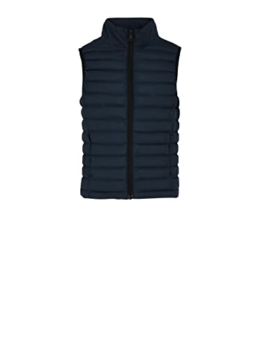 ECOALF, kamizelka dziecięca Cardiffalf, poliester z recyklingu z wysokim kołnierzem wypełniaczem Fellex, ultralekka i wygodna kamizelka dla dzieci, Granatowy, 8 lat
