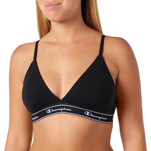 Champion Elastic Tape Script Logo Triangle Biustonosz Damski, Nero, XL