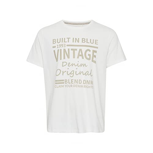 Blend Męski T-shirt T-shirt, 110602/Snow biały, S, 110602/Snow White, S