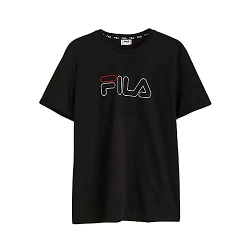 FILA Męski T-shirt SOFADE, czarny, L, czarny, L