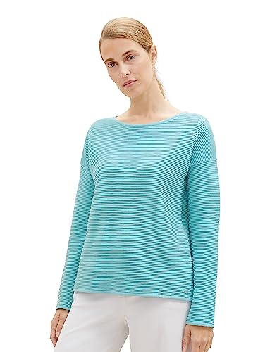 TOM TAILOR Damski sweter Basic Otoman, 10426-letni morski, S