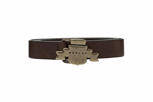 Replay Pasek damski, 127 Faded Black Brown, M-L