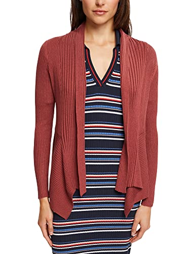 ESPRIT Damski kardigan z dzianiny, Terracotta, S