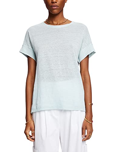 ESPRIT Collection T-shirt damski, 390/Light Aqua Green, XXL