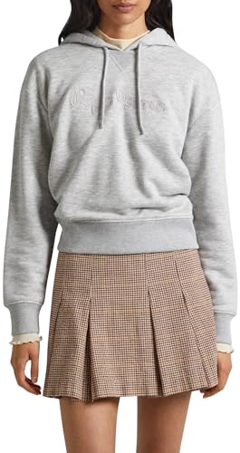 Pepe Jeans Damska bluza z kapturem Nanette, Szary (szary Marl), S