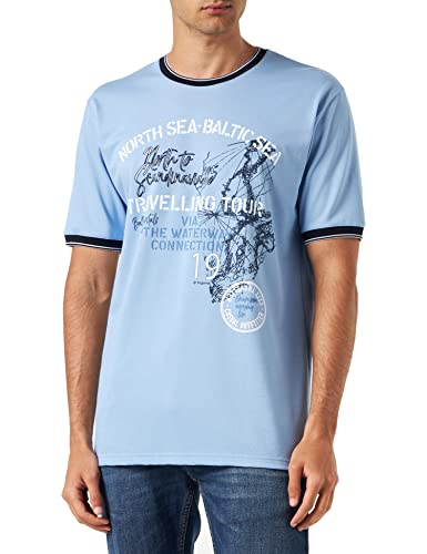 Trigema T-shirt męski, horyzont., 3XL