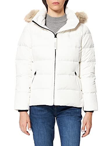 Calvin Klein Damska kurtka puchowa Essential Real, Ecru, XL