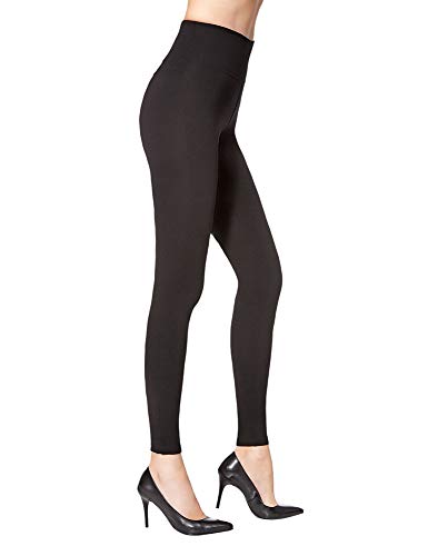 Pończochy niebieskie legginsy czarne push-up rozmiar L