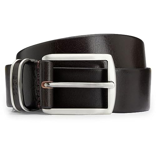 BOSS Pasek męski, Dark Brown202, 115