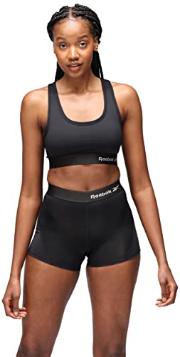 Reebok Damska sportowa Crop Top Steffi czarna koszulka, Czarny, S