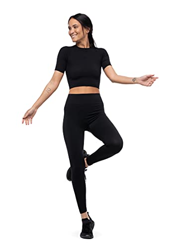 Serce i dusza legginsy Donna-Infinity damskie legginsy sportowe, czarny, 95E/rozmiar producenta: 110