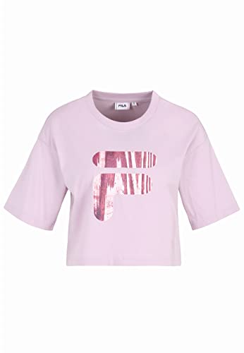 FILA Damska koszulka BOTHEL Cropped Graphic T-Shirt, Fair Orchid, M, Fair Orchid, M
