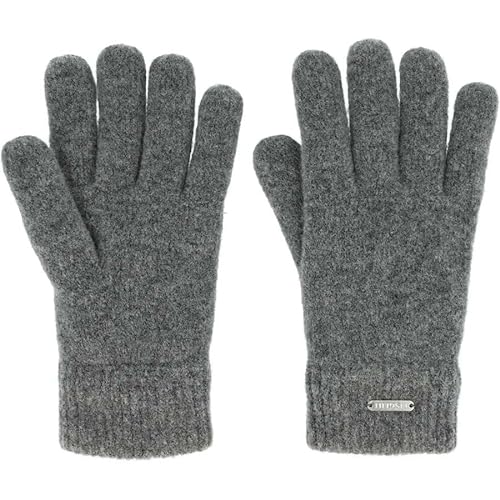 Eisglut Damskie rękawiczki zimowe Undinel Glove polarowe, szare Mel, M/L (obwód 20,5-22,0 cm), szary mel., M/L (Umfang 20,5-22,0cm / 7,5-8,0 inch)