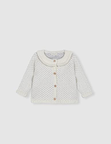 Gocco Sweter kardigan dla dziewczynek Chaqueta Con Puntos Grises, Crudo, 24 miesi?cy
