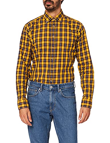 Seidensticker Regular Fit Langarm Twill Koszula męska, Żelazo, XL-4XL