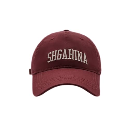 Clotth Głęboko u góry, z szerokim rondem, czapka z daszkiem, dla par, twarz All-Match z małą osłoną przeciwsłoneczną, 367-Wine Red, jeden rozmiar