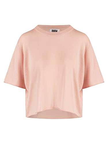 RNBW Damski sweter z okrągłym dekoltem, różowy, normalny, rose, XL
