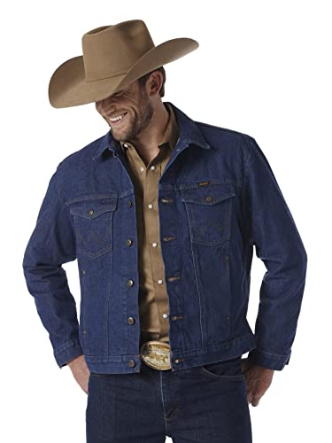 Wrangler Męska kurtka dżinsowa Western Unlined, dżinsowy, S