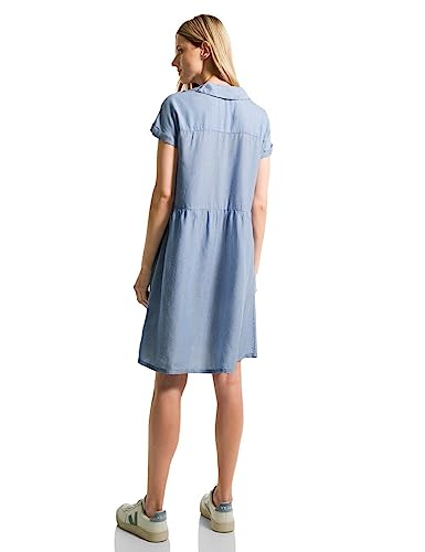 Cecil sukienka letnia w paski, Mid Blue Wash, S