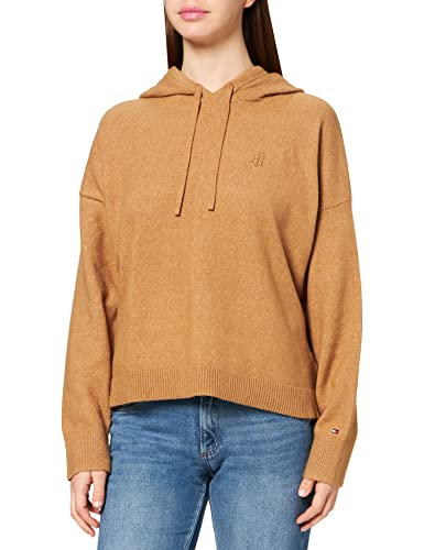 Tommy Hilfiger Damska bluza z kapturem Th Flex, Wieś khaki, M
