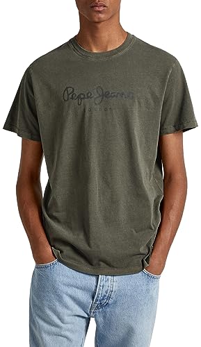 Pepe Jeans Koszulka męska Jayden, Zielony (oliwkowy), XS