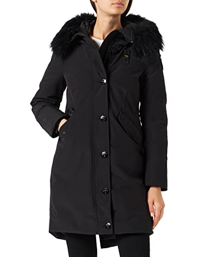 Blauer Damskie wodoodporne / długie teleskopy Anorak, 999, czarne, średnie