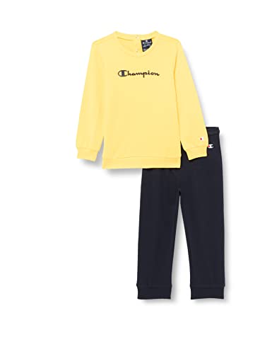 Champion Legacy American Classics-Ultra Light Powerblend Terry Crewneck dresy sportowe, Giallo, 12 Mesi Baby Boy