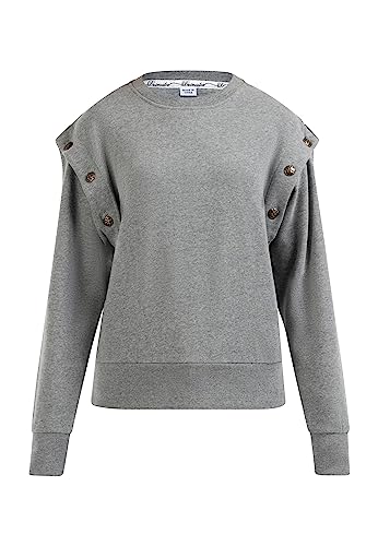 DreiMaster Vintage Sweter damski 37824047, szary melanż, XL, szary melanż, XL