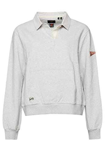 Superdry Vintage Rugby Sweatshirt Damska bluza, Glacier Grey Marl, 38