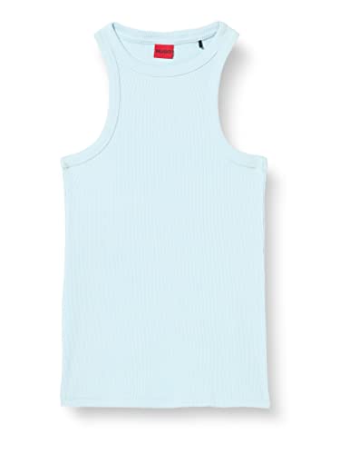 HUGO Damski klasyczny tank top, Light/Pastel Blue451, XL