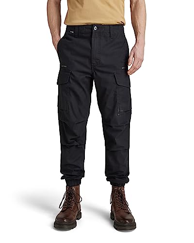 G-STAR RAW Spodnie dresowe męskie bojówki, Czarny (Caviar 9288-d301), 29W