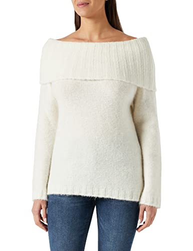 Sisley Damska bluza L/S 102VM200K Sweater, biała 600, M