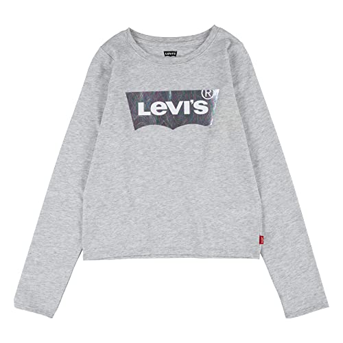 Levi's Kids Koszulka dziewczęca Lvg Ls Batwing Top, Light Grayheather, 3 lata