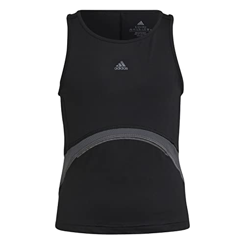 adidas Dziewczęcy tank top G HIIT bez rękawów, czarny/szary/odblaskowy, 14 par, czarny/szary/Refsil, 14 Lata