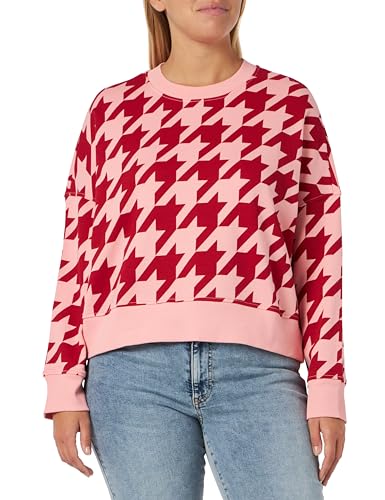 United Colors of Benetton kamizelka kombinezon damski, Pied De Poule Czerwony I Różowy 69b, M